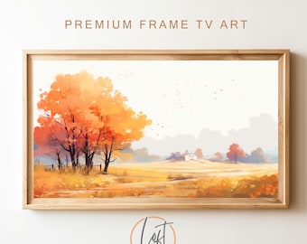 Paisaje otoñal para Samsung Frame TV Art, follaje otoñal (descarga digital)