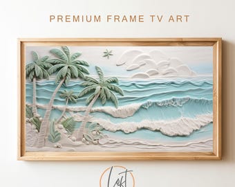 Tropical Samsung Frame TV Art | Summer Beach Coastal | DIGITAL Download