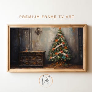 Christmas frame tv art | Samsung frame tv art Christmas | vintage Christmas tree art | the frame tv art | digital download
