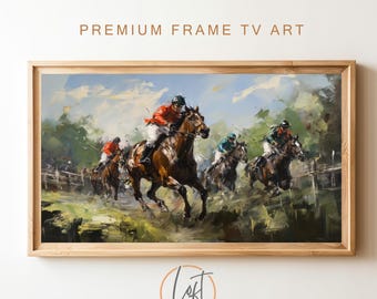 Samsung Frame TV Art | Frame TV Art | Vintage Horse Painting | Digital Download | Art for Samsung Frame TV