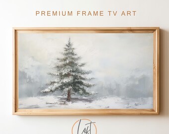 Samsung Frame TV Country Christmas Winter Landscape Painting | DIGITAL TV Art