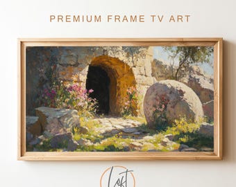 Samsung Frame TV | The Tomb is Empty | Frame TV Christian Art | Jesus Christ | He is Risen Painting