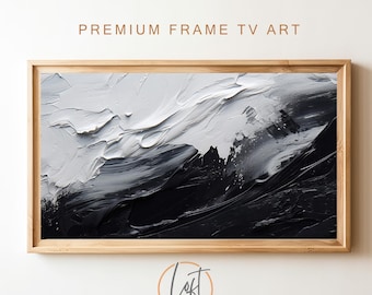 Black and White Samsung Frame TV Art, Frame TV Art Modern White and Black, Frame TV Art Black and White, Modern Art TV2326