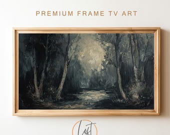 Samsung Rahmen TV Kunst Vintage klassische schwermütige Landschaftsmalerei DIGITALE Datei Download