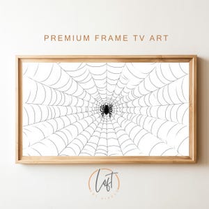 Telaraña minimalista, Arte para marco de TV Samsung, Halloween, Arte para marco de TV, Arte para TV Samsung, Descarga digital para marco de Samsung, Descarga digital