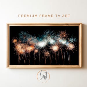 Samsung Frame TV Art Happy New Year | NYE Samsung Tv | New Year&#39;s Eve Digital Tv Art | Instant Download | Festive Holiday Frame TV Art