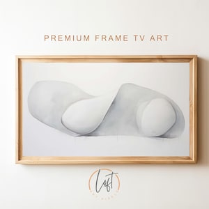 Samsung Frame TV Art | Neutral Minimalist Abstract Painting | DIGITAL TV Download