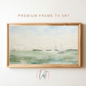 Vintage Coastal Samsung Frame TV Art | Antique Summer Landscape Painting | DIGITAL Download TV Art