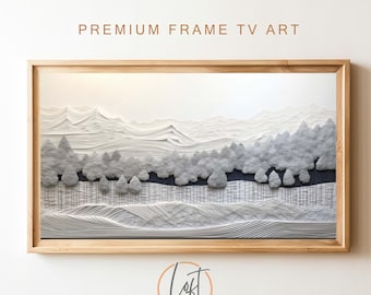 Samsung Frame TV Country Christmas Winter Landscape Painting | DIGITAL TV Art Download