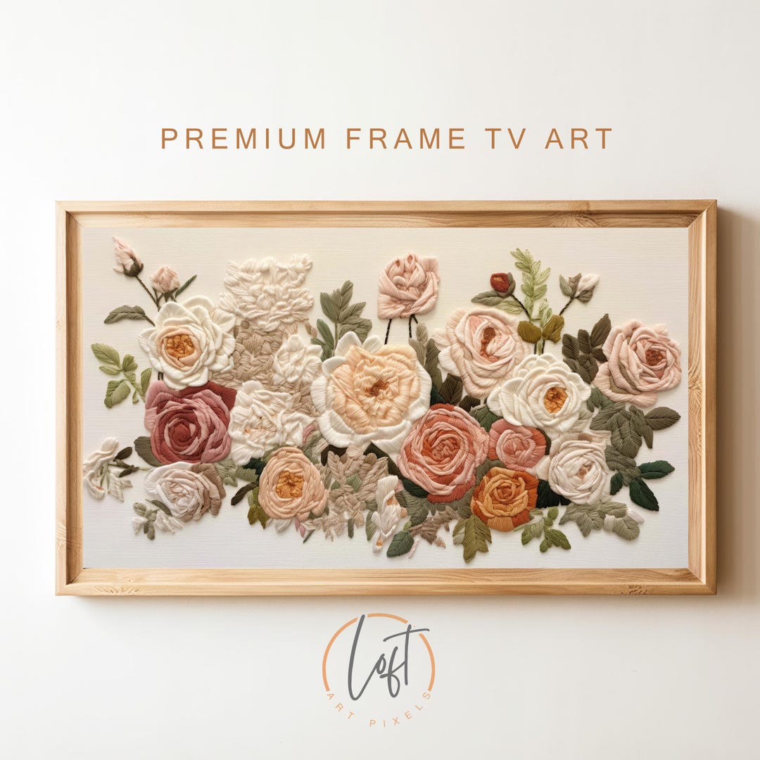 Frame TV Art | Vintage Flower Still Life Roses DIGITAL Download Samsung ...