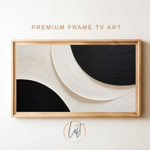 Samsung Frame TV Art, Modern Black and White Stripes, Samsung Art TV, Abstract Art, Digital Download for Samsung Frame, Digital Download