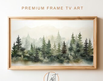 Pine Tree Forest Samsung Frame TV Art | Nature View (Digital Download)