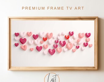 Hearts Samsung Frame TV Art | Valentine's Day Decor (Digital Download)