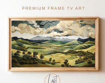Samsung Rahmen TV Kunst | Vintage Stimmungsvolle Landschaft DIGITAL Download Malerei | Naturkunst
