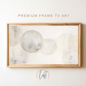 Samsung Frame TV Art | Neutral Muted Minimalist Abstract Painting | DIGITAL TV Download