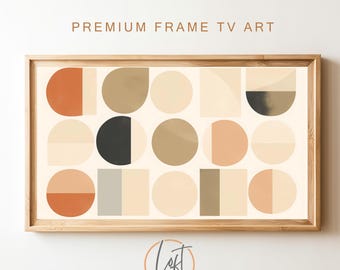 Modern Samsung Frame TV Art Abstract, Mid Century Frame TV Art Neutral, Beige Frame Tv Art Digital Art Instant Download Digital Download