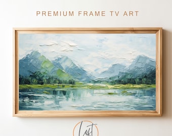 Textured Landscape Painting, Samsung Frame TV Art (Digital Download)