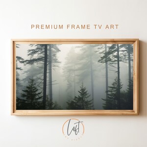 Samsung Frame TV Art. Evergreen Trees.  Instant Digital Download. Frame TV Size 3840 x 2160. Art Print for the Frame TV