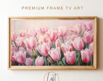 Spring Tulip Art for Frame TV | Soft Floral Display (Digital Download)