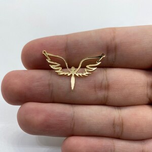 Silver Fairy Charm, Fairy Angel Charm, Fairy Jewelry, Diy Jewelry, Handmade Findings, Jewelry Making (28x20 mm)