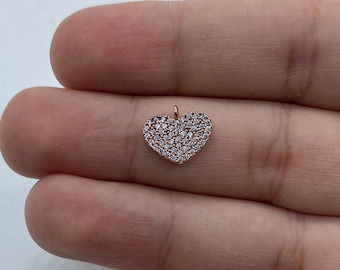 Srebrne zawieszki w kształcie serca, zawieszki w kształcie serca wycinane laserowo, zawieszki do kolczyków, artykuły jubilerskie, biżuteria DIY (11,54 x 10 mm), MNMSYRMK13
