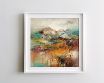 Wilderness Symphony | Abstract Landscape Wall Art Wall Decor | Fine Art Print