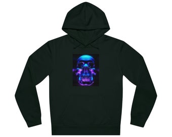 Black Neon skull Unisex Drummer Hoodie