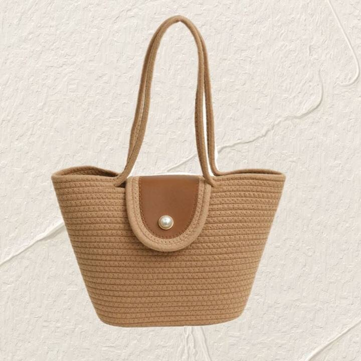 Shoulder Bags, Hand Woven Bag, Hand Knitted Bag, Knit Tote Bag, Crochet