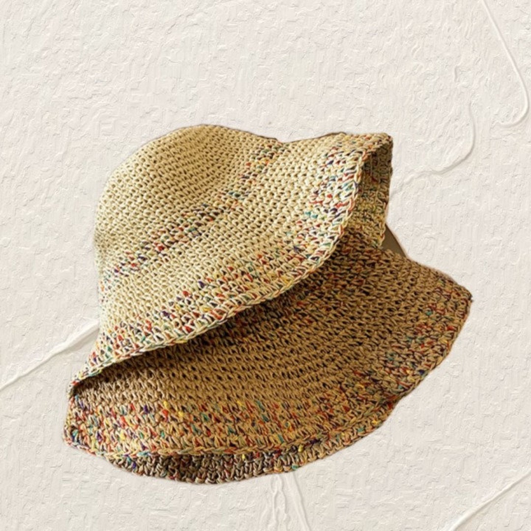 Outdoor Raffia Straw, Foldable Straw Hat, Protection Hat Cap, Sun Visor