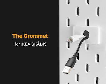 The Grommet - cable grommet for IKEA SKÅDIS pegboard
