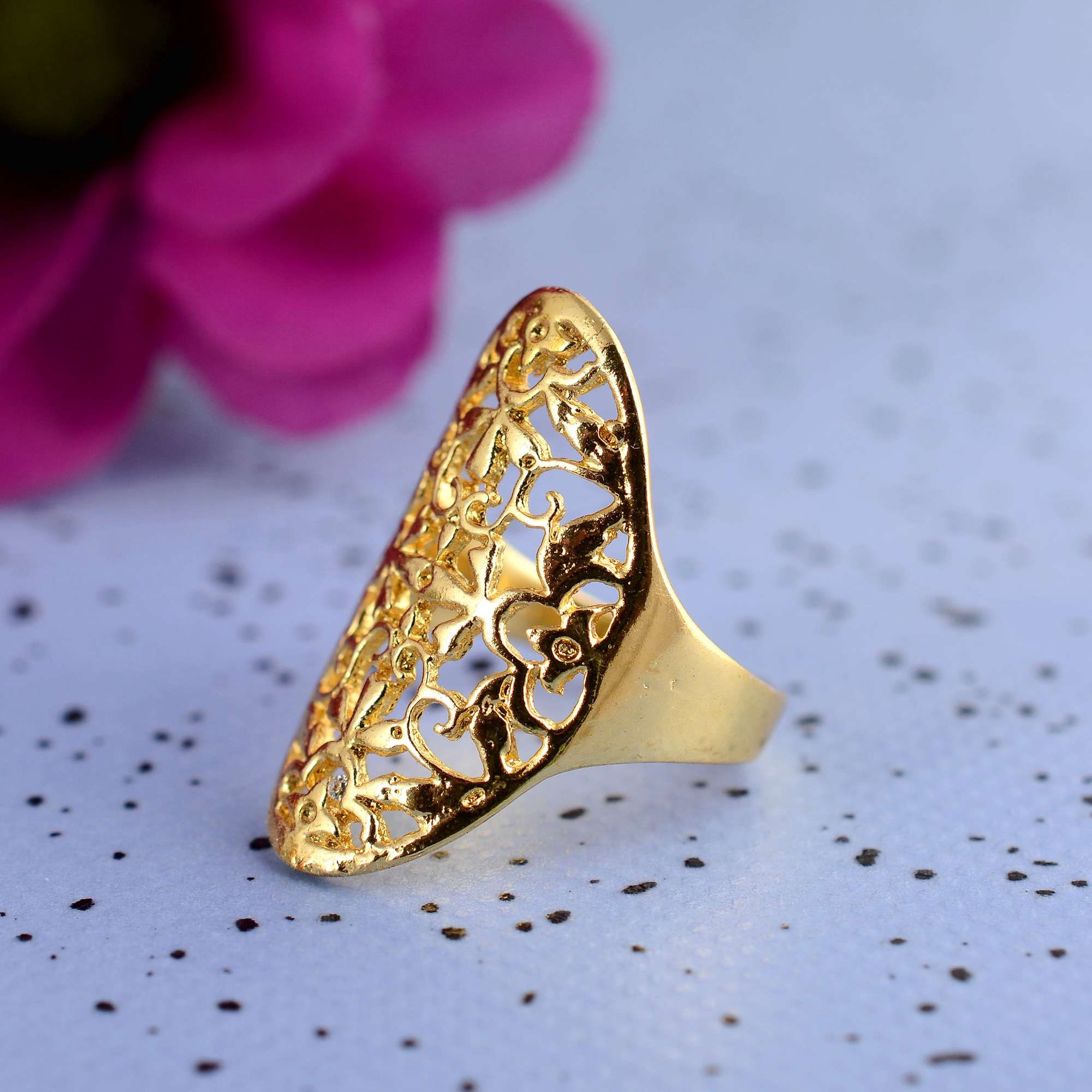 1 Gram Gold Plated Rectangle Shape Designer Design Best Ring for Men -  Style B289 – Soni Fashion®