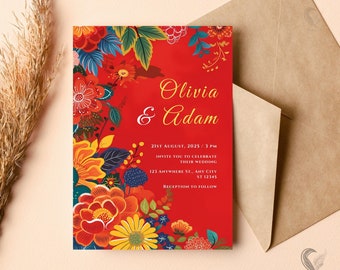 Mexican Flowers Invitations Free Printable Mexican Flowers Invitations Free Printable