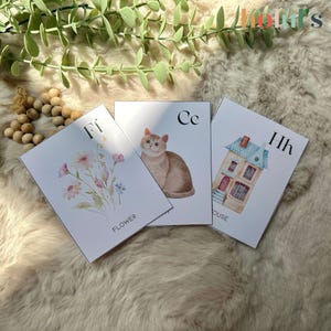 Alphabet Flash Cards • ABC Flashcards • Printable Alphabet Flash Cards • Montessori Materials • Printable Alphabet Cards •DIGITAL DOWNLOAD