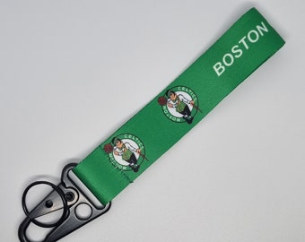 Celtics Style Basketball Key Ring