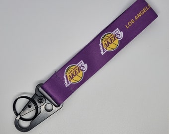 Lakers Style Basketball Key Ring