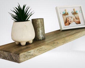 Rustic shelf for living room,Simple display for farmhouse bedroom, minimal home furnishing