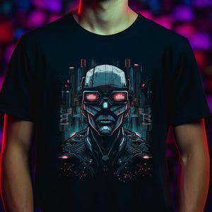 Cyberpunk T-Shirt |  Cyberpsycho T-Shirt | Streamer T-Shirt | Gaming T-Shirt | Techwear | Gift for Gamer | Organic Cotton t-shirt unisex