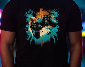 Videogame Controller T-Shirt | Gaming Shirt | T-Shirt for Gamer | Streamer T-Shirt | Aesthetic Shirt Gift for Gamer | Cotton t-shirt unisex