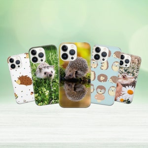 Cute Hedgehog Phone Case Hedgehog Lover for iPhone 15 14 13 12 Pro 11 XR for Samsung S23 S22 A8 73 A53 A13 Pixel 8 7 6A
