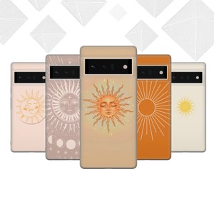 Sunshine Phone Case Sun Moon Cover for iPhone 15 14 13 12 Pro 11 XR for Samsung S23 S22 A8 73 A53 A13 Pixel 8 7 6A