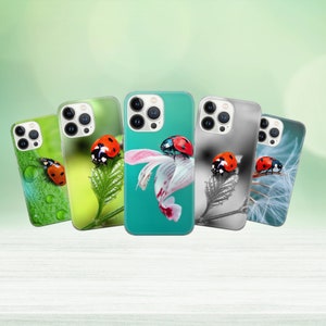 Ladybug Phone Case Ladybug Drawing Cover for iPhone 15 14 13 12 Pro 11 XR for Samsung S23 S22 A8 73 A53 A13 Pixel 8 7 6A