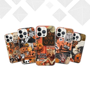 Collage Spooky Case Spooky Vibes Cover for iPhone 15 14 13 12 Pro 11 XR for Samsung S23 S22 A8 73 A53 A13 Pixel 8 7 6A