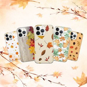 Autumn Case Leaf Fall Cover for iPhone 15 14 13 12 Pro 11 XR for Samsung S23 S22 A8 73 A53 A13 Pixel 8 7 6A