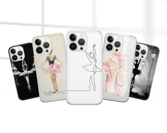 Ballet Dancer Phone Case Pointe Cover for iPhone 15 14 13 12 Pro 11 XR for Samsung S23 S22 A8 73 A53 A13 Pixel 8 7 6A