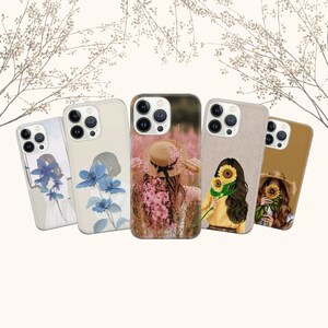 Pretty Flower Phone Case Wildflower Rose Cover for iPhone 15 14 13 12 Pro 11 XR for Samsung S23 S22 A8 73 A53 A13 Pixel 8 7 6A