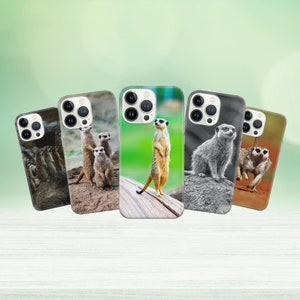 Meerkat Phone Case Cute Meerkat Cover for iPhone 15 14 13 12 Pro 11 XR for Samsung S23 S22 A8 73 A53 A13 Pixel 8 7 6A