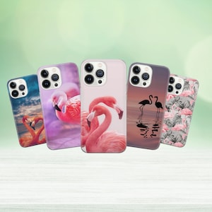 Flamingo Art Phone Case Pink Flamingo Cover for iPhone 15 14 13 12 Pro 11 XR for Samsung S23 S22 A8 73 A53 A13 Pixel 8 7 6A