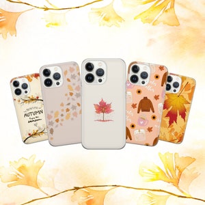 Leaf Fall Phone Case Autumn Cover for iPhone 15 14 13 12 Pro 11 XR for Samsung S23 S22 A8 73 A53 A13 Pixel 8 7 6A