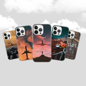 Luftfahrt Handyhülle Pilot Flight Case für iPhone 15 14 13 12 Pro 11 XR für Samsung S23 S22 A8 73 A53 A13 Pixel 8 7 6A