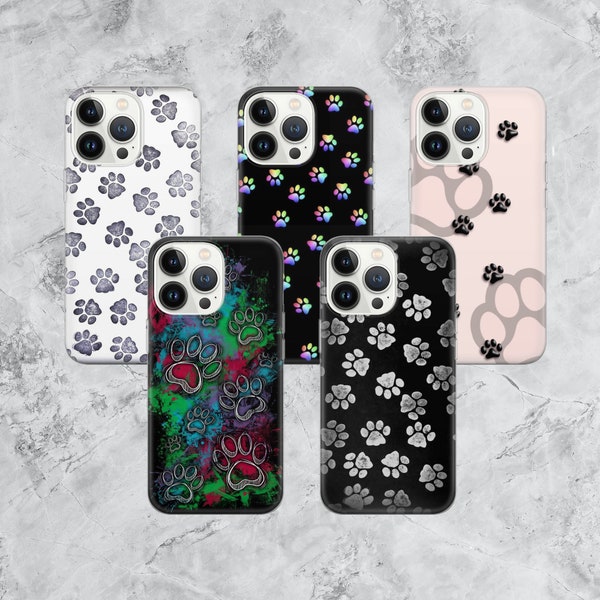 Pet Paw Phone Case Dog Lover Cover for iPhone 15 14 13 12 Pro 11 XR for Samsung S23 S22 A8 73 A53 A13 Pixel 8 7 6A